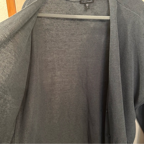 Eileen Fisher Open Front V-Neck Cardigan - Picture 7 of 14